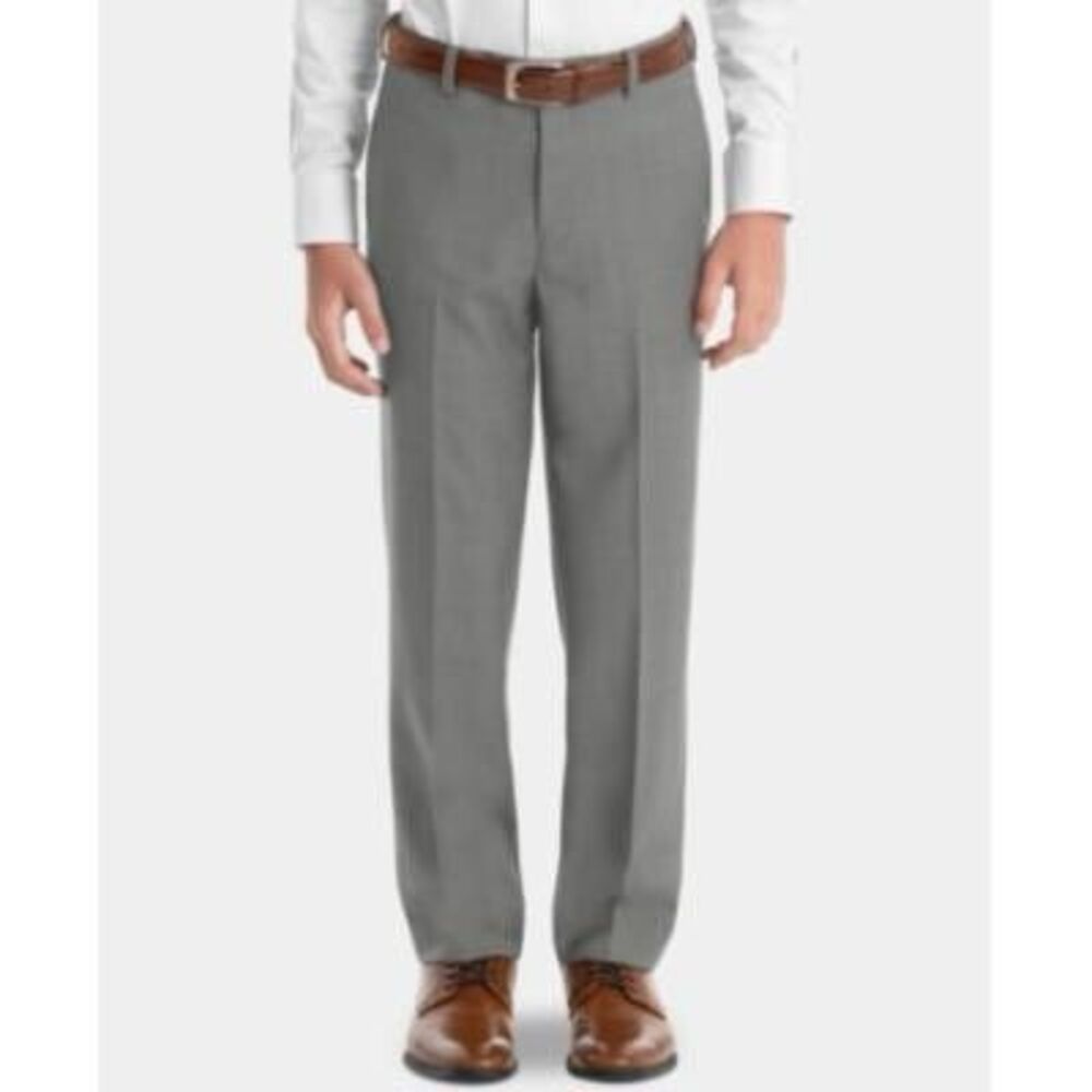 Lauren Ralph Lauren Big Boys Wool Dress Pants - Light Grey Size 10R/25' W